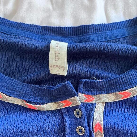 blue altar'd state long sleeve top - Picture 2 of 3